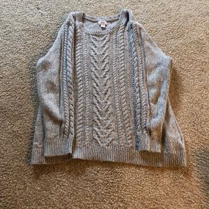 Cable knit sweater